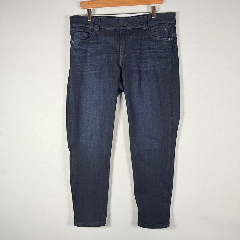Democracy Ab'Solution Women 14 Dark Wash Denim Jeans Tummy Control Comfort